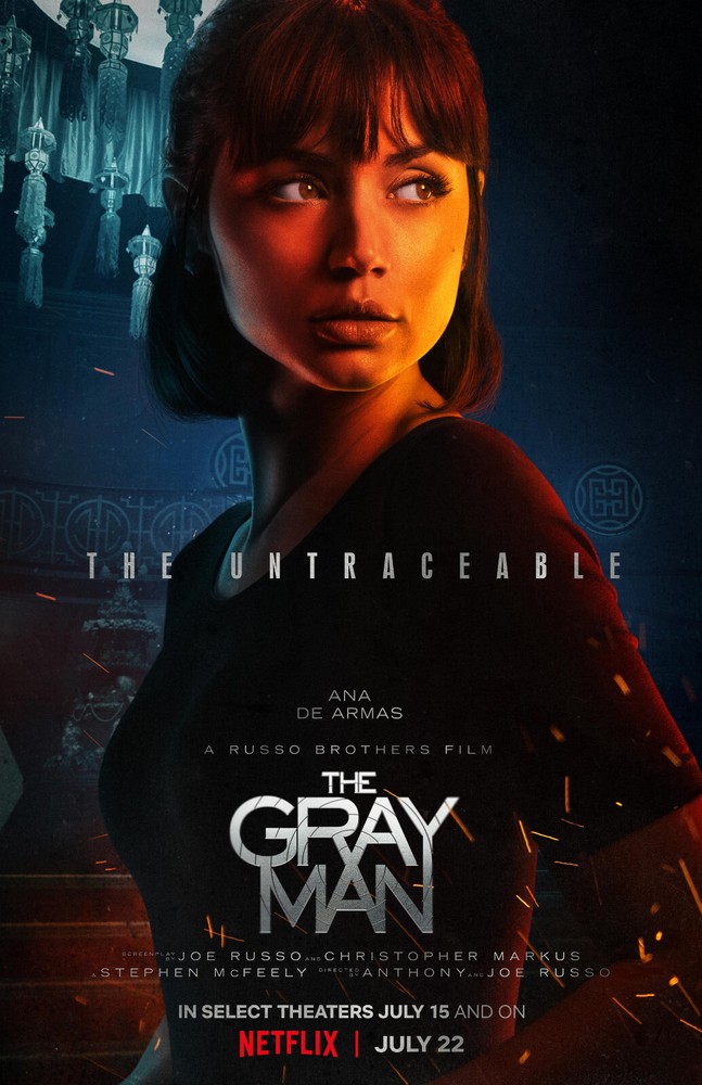 BB3980 The Gray Man Film By Joe Russo 2022 Ana De Armas Movie Poster 11×17