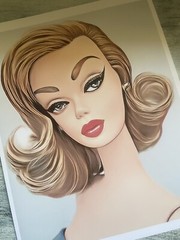 Retro Barbie 8×10 Portrait Art Print Set Of 4 – Silkstone Blonde Beauties