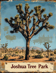 JOSHUA TREE NATIONAL PARK ART WALL POSTER/PRINT 8 OPTIONS FREE SHIPPING n91
