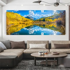 Nature Scenery Lake Tree Landscape Canvas Painting Wall Art Home Decor Picture