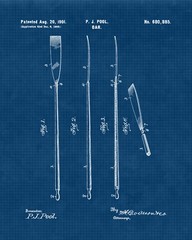 Classic Rowing Patent Prints, 4 (8×10) Art Decor Home Work Office School Student