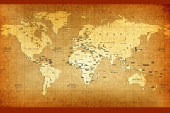 Detailed Old World Antique Style Map Cool Wall Decor Art Print Poster 18×12