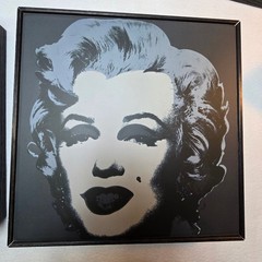 Y2K Andy Warhol Marilyn Monroe Screenprints Framed Wall Art Set of 4 2006 10×10