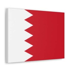 Bahrain Country Flag Canvas Vibrant Wall Art Unframed Home Decor