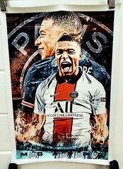 Kylian Mbappe 12 X 18 Inches Canvas Poster Soccer Paris, France (NO FRAME)