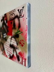 CANVAS PAINTING POP ART POP-ART design gucci Banksy Louis Vuitton certificate