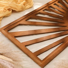 Wood Sunset Wall Art Long Horizontal Wall Art Decor Boho Sun Wall Art…