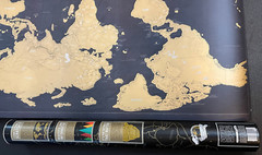 Luckies Of London Travel Scratch Off World Map Poster 32.5×23.4in w/ Scratch Kit