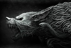 Norse Wolf Art Print | Framed Canvas Viking Warrior Wall Hanging Fighter Art