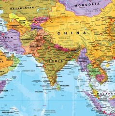 Giant World Map – 46″ x 80″ – Fully Laminated – Updated 2025