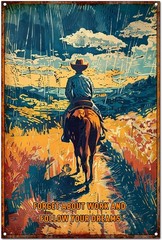 Free Pintree Original Vintage Design Wall Art Print Poster, Tin Metal Signs Forg