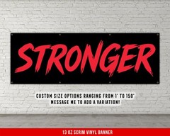 Motivational Gym Banner – Inspirational Fitness Wall Art