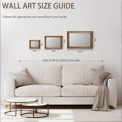 Gold Framed Wall Art Vintage Wall Decor Sheep Canvas Art Farmhouse Pictures L…