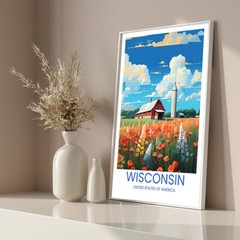 Wisconsin, USA – Travel Poster