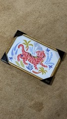SAPNA SHAH FRAMED TIGER WALL ART 12″x18″ LOTERIA #70 LOTTERY PRINT DECOR