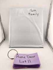 “Faith, Family, Friends” Wall Art Stone Tile Framed Ornate 9” Square