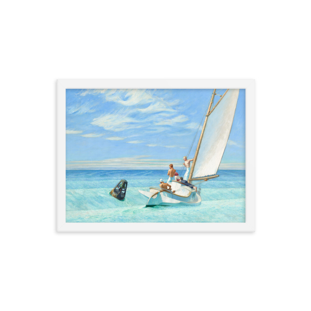 Ground Swell by American Artist Edward Hopper Framed Poster Art Print Home Decor