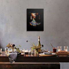 Black Women Canvas Wall Art Framed Artwork Prints Posters Painting Wall Decor…