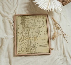 1795 State Map of Vermont Historic Wall Art Poster Print Decor Reproduction