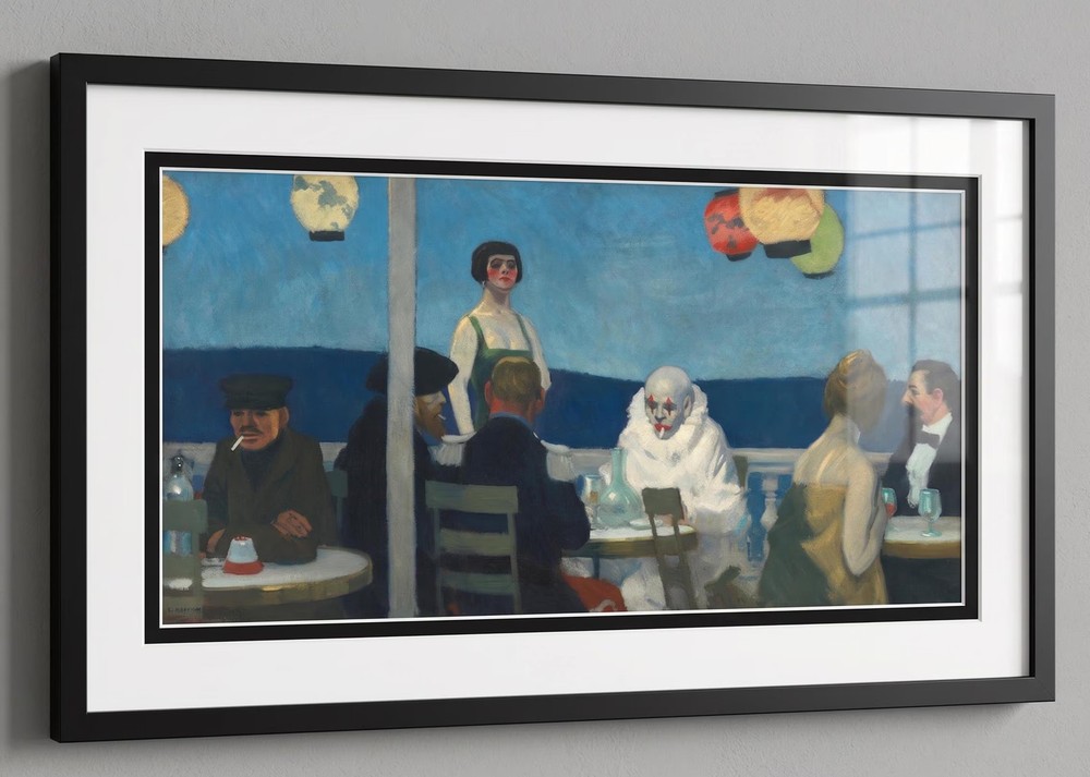 Soir Bleu, by Edward Hopper Framed Print