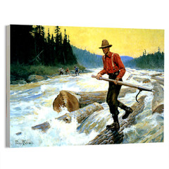 The Log Rider by Philip R. Goodwin Movie Poster or Canvas Art Print