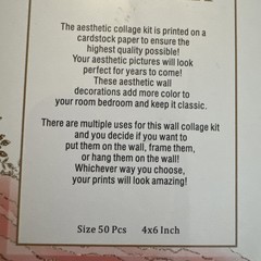 Wall Collage Kit 50 Pieces 4 X 6 Inches Colorful Cheerful Card Stock
