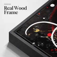 Extra Large Framed Red Black and White Abstract Wall Art for Living Room, Mod…