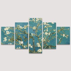 Wall26 Almond Blossom By Van Gogh Canvas Print Wall Art Set of 5