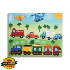 Stupell Industries Planes Trains Art 20×16