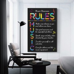 Music Classroom Rules Posters | Educational Decor for Schools & Homeschooling