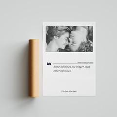 The Fault in Our Stars Movie Poster Print, Movie Quote – Unframed