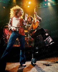 Robert Plant and Jimmy Page Led Zeppelin Photo Print Poster 1975 US Tour