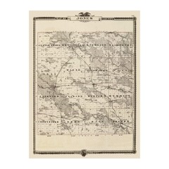 Old Map of Jones County, IA 1875 – Vintage Iowa Art