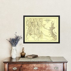 Old Map of King County, WA 1888 – Vintage Washington Art