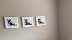 LV Designer Sneaker Glam Fashion Quilted, by Ziwei Li Canvas Wall Art, 16 X 12in