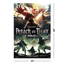 Attack On Titan – Manga / Anime TV Show Poster / Print (Season 2 Key Art)