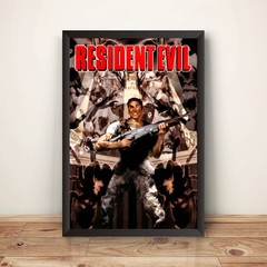 Resident Evil Cover Poster, Gaming Wall Art Print Decor