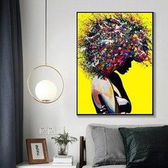 Abstract Wall Art Graffiti Woman Picture Canvas Painting Print Wall Decor Poster