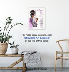 African American Women Scripture Print – Inspirational Gift