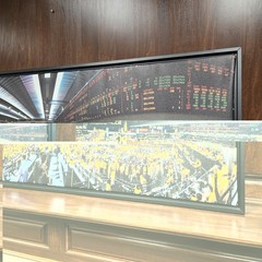 Vintage Chicago Trading Floor Panoramic Photo Framed Wall Art – Futures Trading