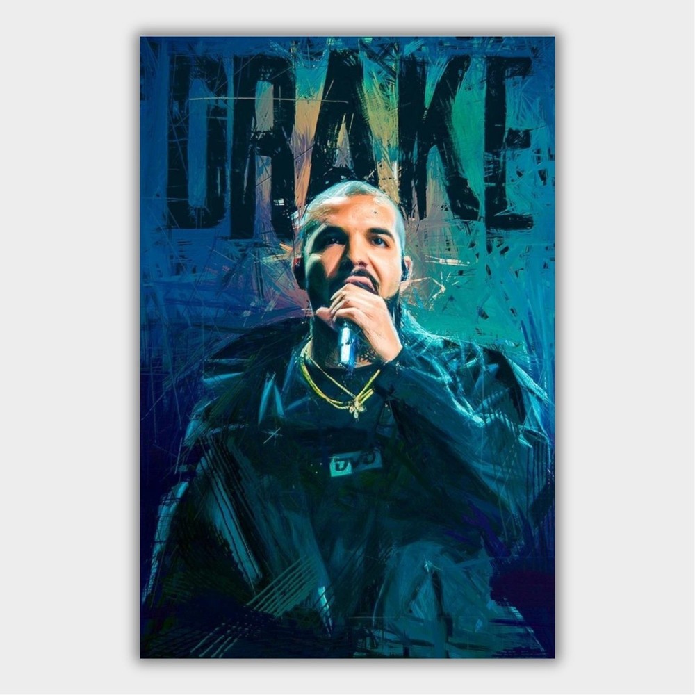 Drake Music Poster Premium MDF Wood Art Poster Room Garage Decor
