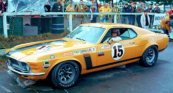 1970 Ford 302 Boss Mustang – Parnelli Jones – Trans-Am Race – Photo Poster