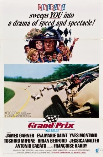 Grand Prix Movie Poster #01 24×36 36″L x 24″W, Multicolor