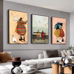 Aesthetic Abstract Canvas Wall Art 32x24in 3 Piece Grey