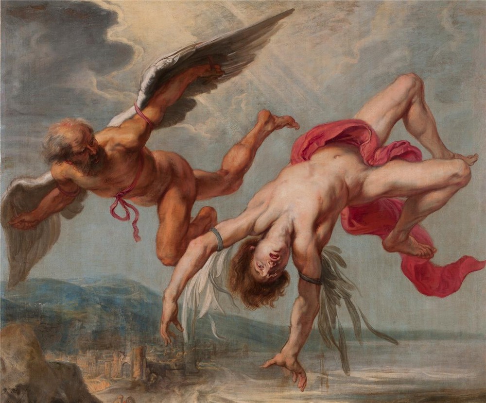 THE FALL OF ICARUS GLOSSY POSTER PICTURE PHOTO PRINT BANNER greek wings 9416