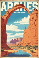 Arches National Park Poster Premium Photo Print Wall Art 4 Sizes