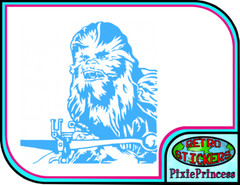 Star Wars Chewbacca U Vinyl Sticker Wall Poster Art Car Truck Bike Window Movie