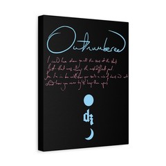 Dermot Kennedy Outnumbered Canvas Handwritten | Matte Stretched Wall Art