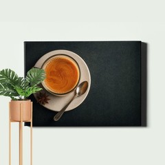 Minimal white coffee cup Poster Print simple still life composition