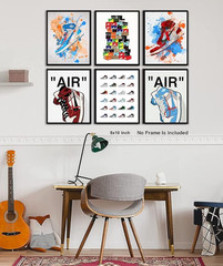 New Nike Jordan Sneakers Posters wall decor for room decorations